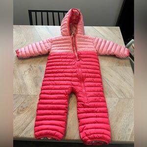 Colombia pink toddler snowsuit